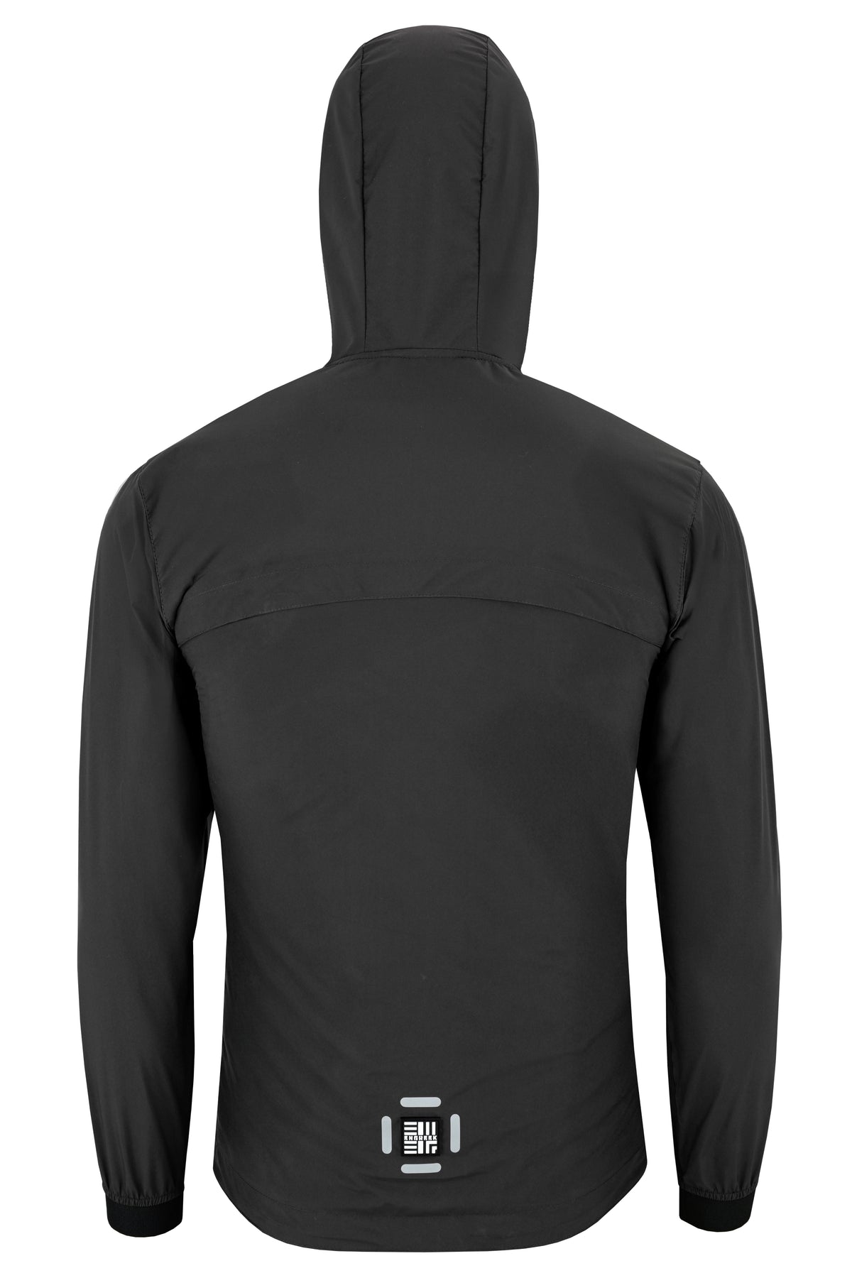 Dark grey ENGREEK EN-001 jacket, rear view with reflective lower-back detail