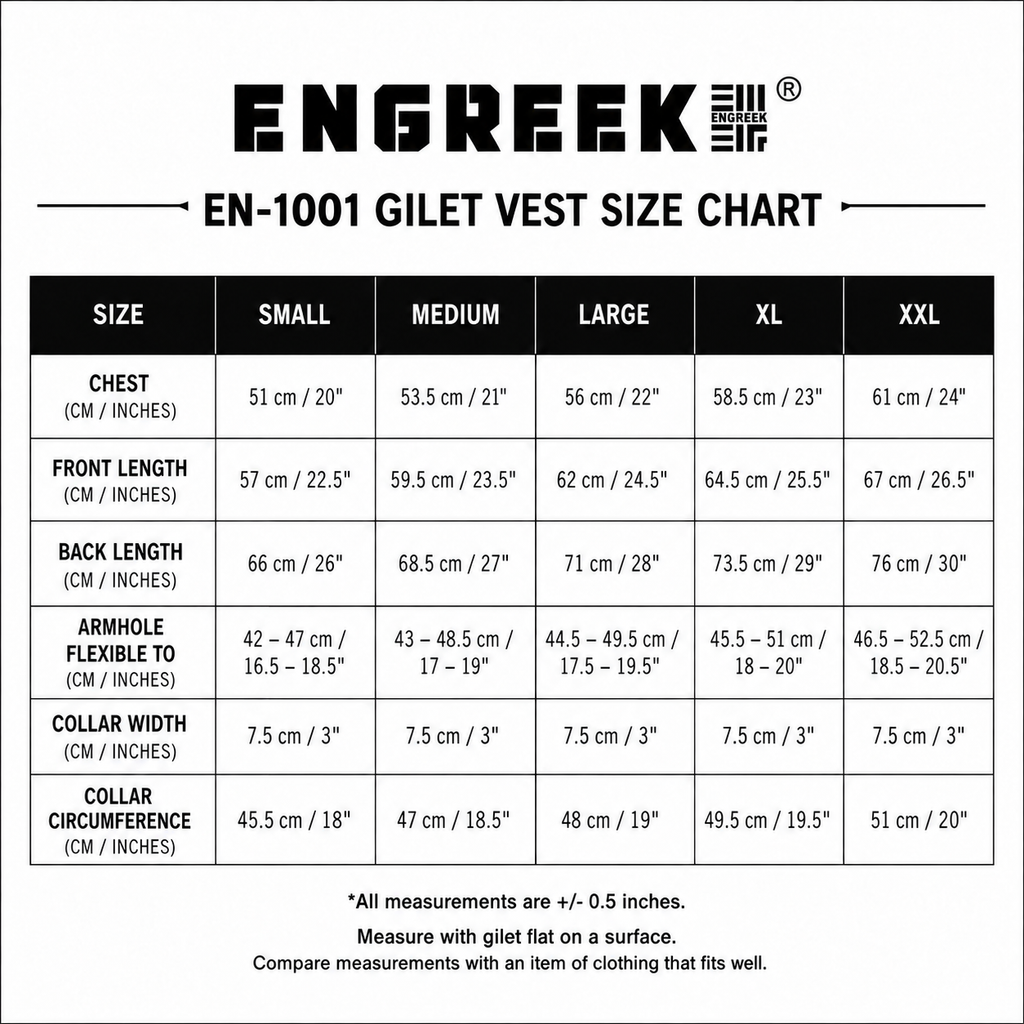 ENGREEK EN-1001 Full 360° Silver Reflective High Visibility Gilet