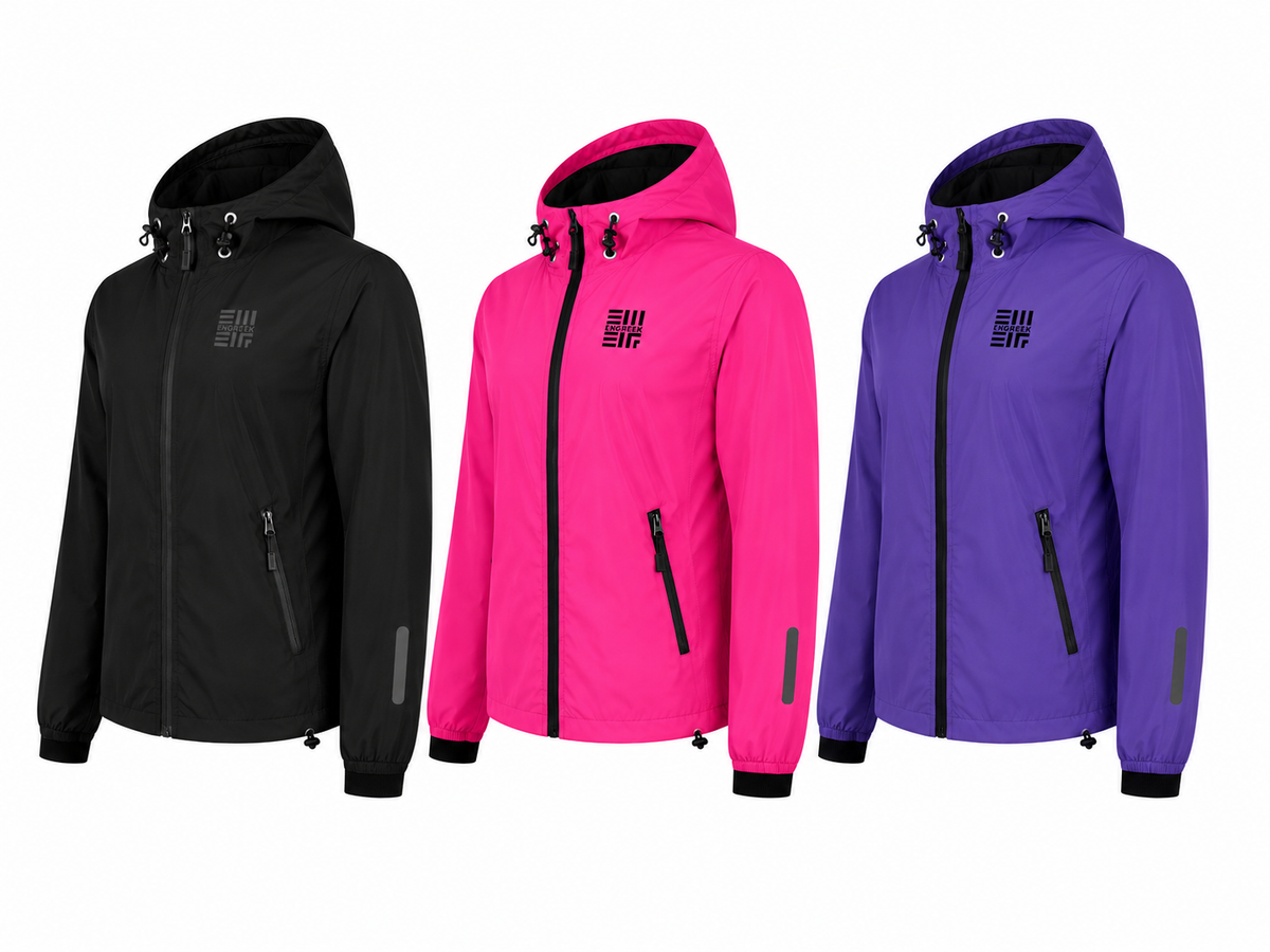ENGREEK EN-101 women's lightweight reflective running windbreaker jacket main image